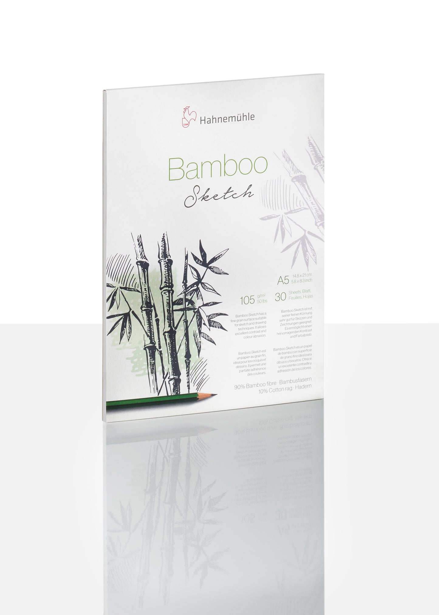 HAHNEMUHLE  Bamboo Sketch 105 gsm  30sheets 3- Sizes Available