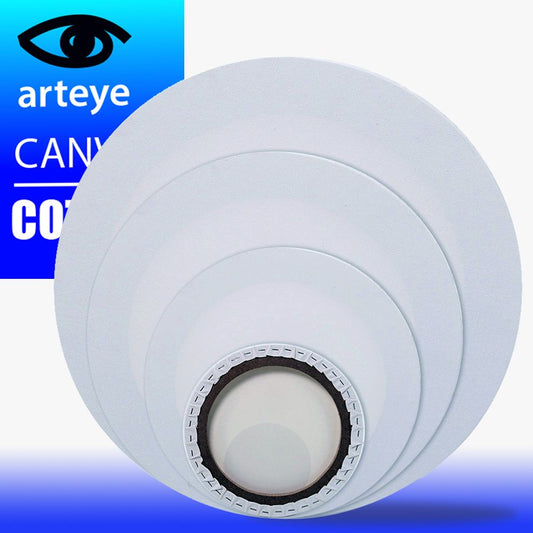 Arteye Artist Stretched Round Canvases - High quality Stretchers Thikness 18mm