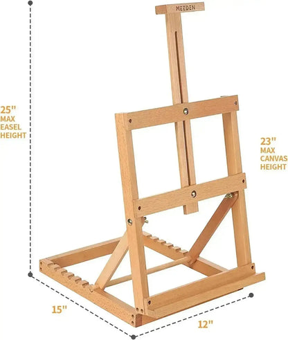 MEEDEN Heavy-Duty H-Frame Tabletop Easel