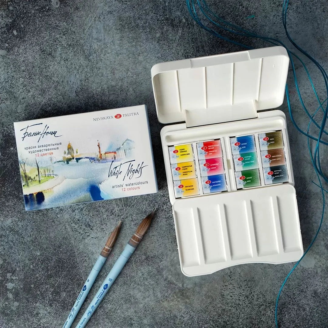 WHITE NIGHTS PROFESSIONAL WATERCOLOR PAN SETS