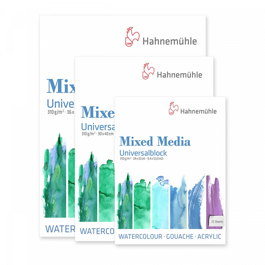 HAHNEMUHLE Mixed Media Universal Pad 310 gsm - fine grain - natural white 25 sheets