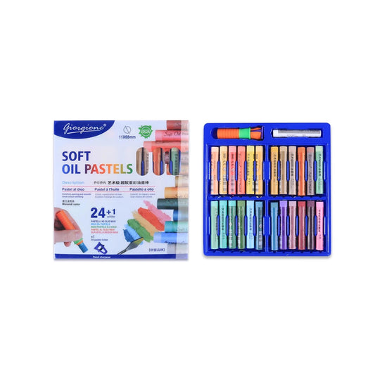 GIORGIONE OIL PASTELS - 11 X 68 MM - 24+1 Morandi colors