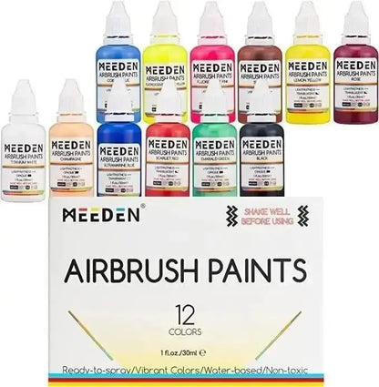 Airbrush Paint Colors Set, 30 ml / 3 oz 12 colors