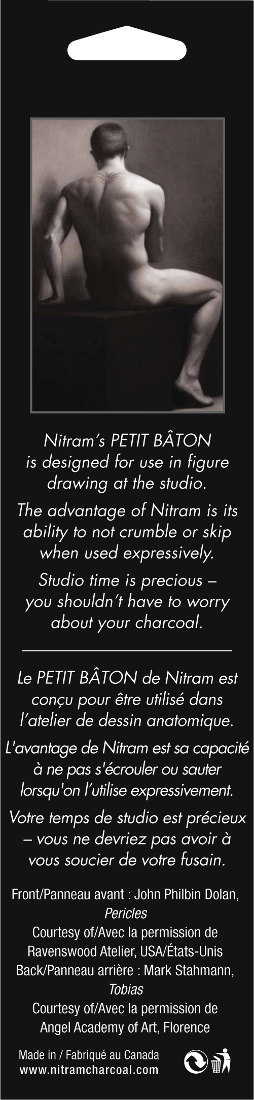 Petits Bâtons fusain beaux art